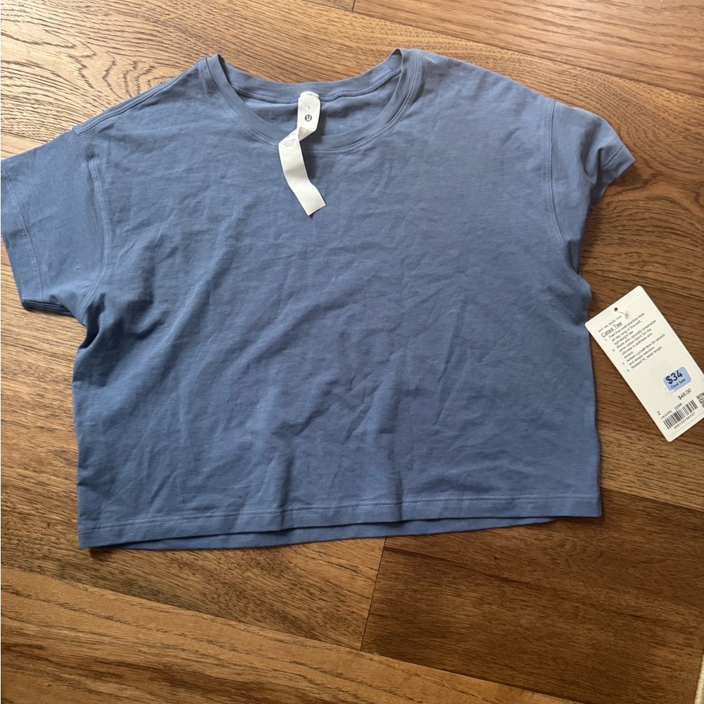lululemon athletica Blue Crop Top